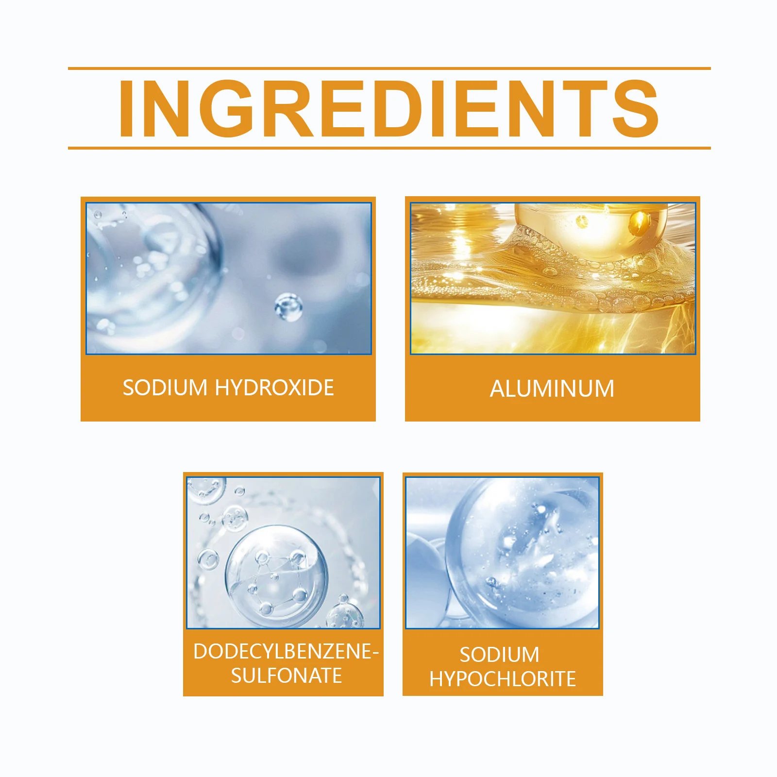 Multi-Use Powerful Anti-Clog Drain Cleaner Powder - 120g (4 Pack) 3 drain cleaner powder spu913136398179 desc 3