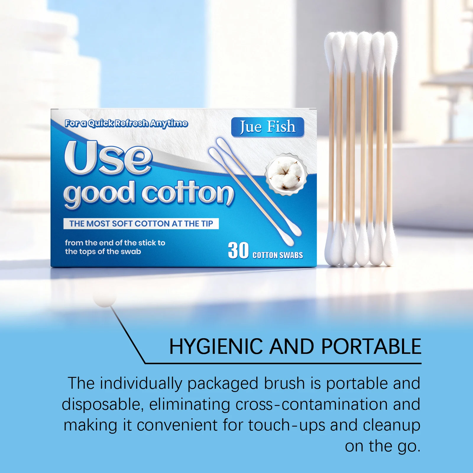 Dual-Tipped Cotton Swabs for Makeup and Precision Cleaning 10 dual tipped cotton swabs spu983511086384 desc 10