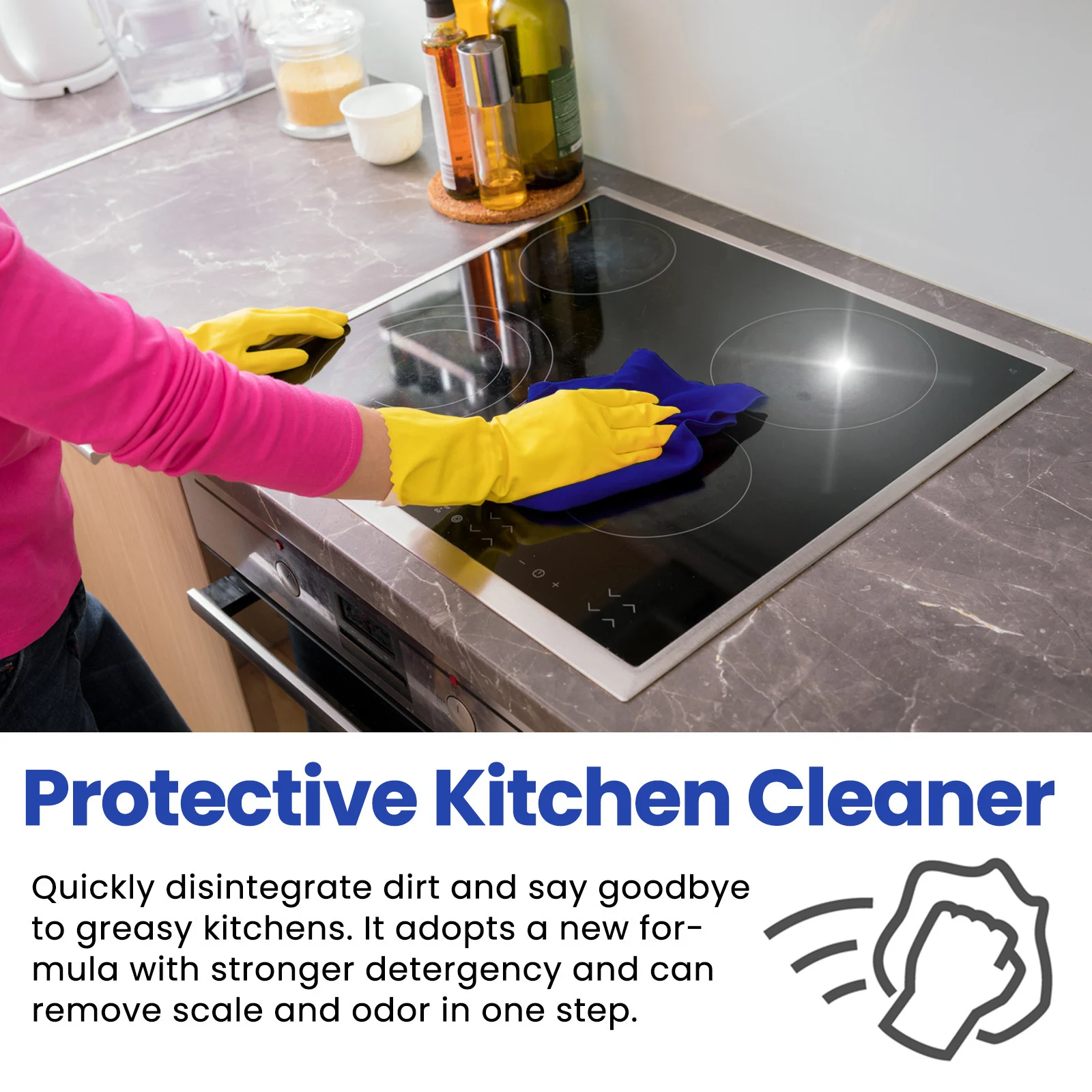 Heavy Duty Kitchen Cleaner Set - Concentrated Grease & Oil Remover 6 kitchen degreaser cleaner set spu777099536701 desc 6