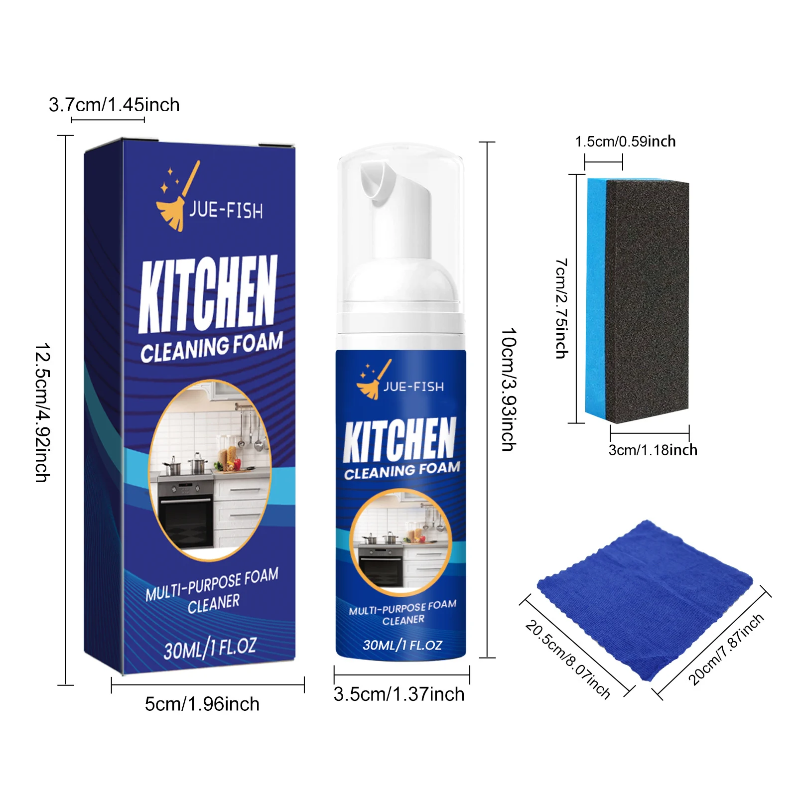 Kitchen Foam Cleaner - Multi-Purpose Degreaser for Stovetop & Range Hood 1 kitchen foam cleaner spu923541177701 desc 1