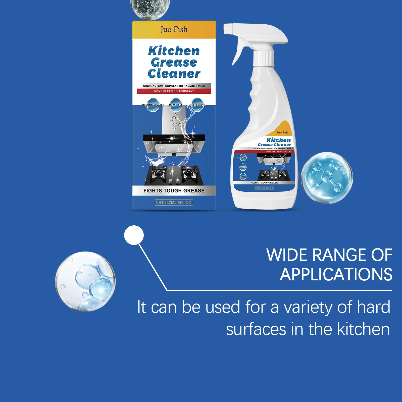 Kitchen Grease Cleaner - Heavy Duty Degreaser for Stove & Oven (237ml) 10 kitchen grease cleaner degreaser spu959066926074 desc 10