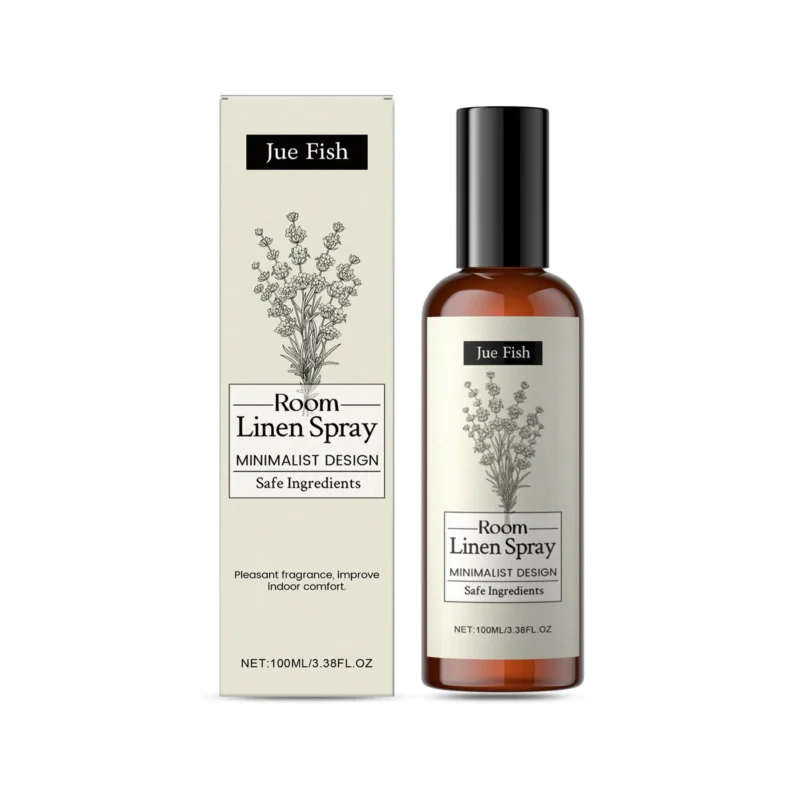 JUE FISH Lavender Room & Linen Spray, 100ml Air Freshener for Home
