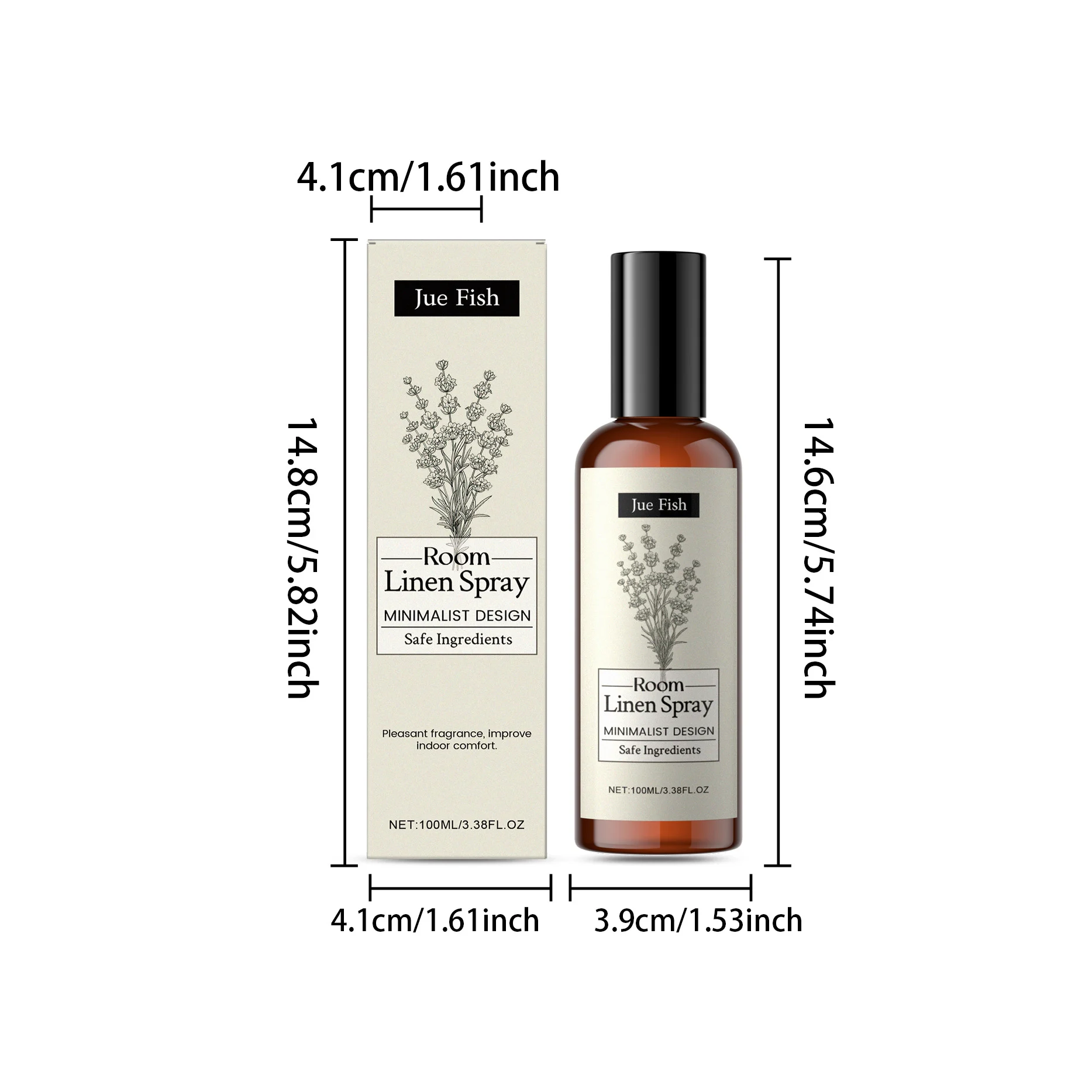 Lavender Room & Linen Spray - 100ml Long-Lasting Air Freshener 1 lavender room linen spray spu975422277238 desc 1