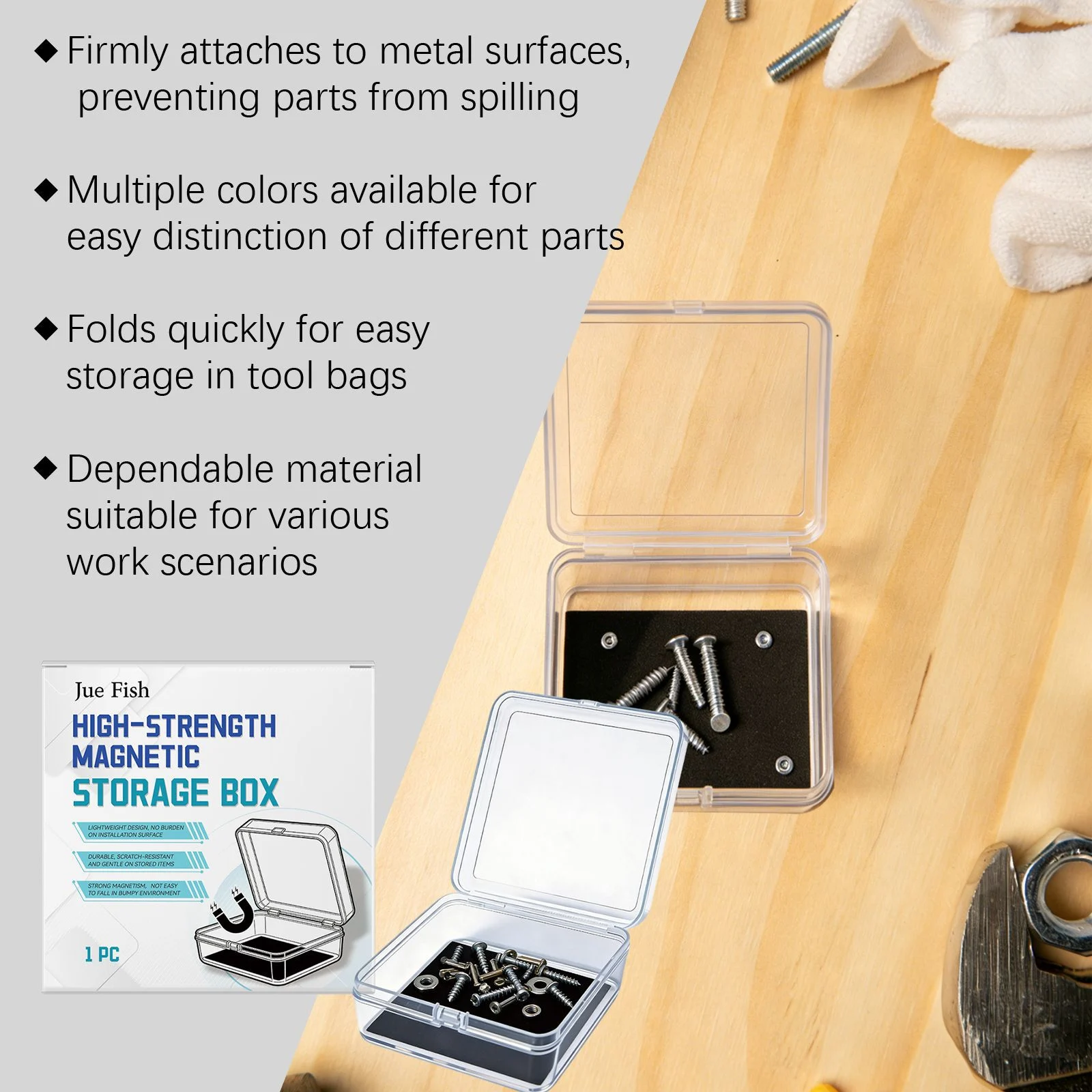 Magnetic Storage Box - High-Strength Small Parts Organizer 12 magnetic storage box spu1005329901166 desc 12