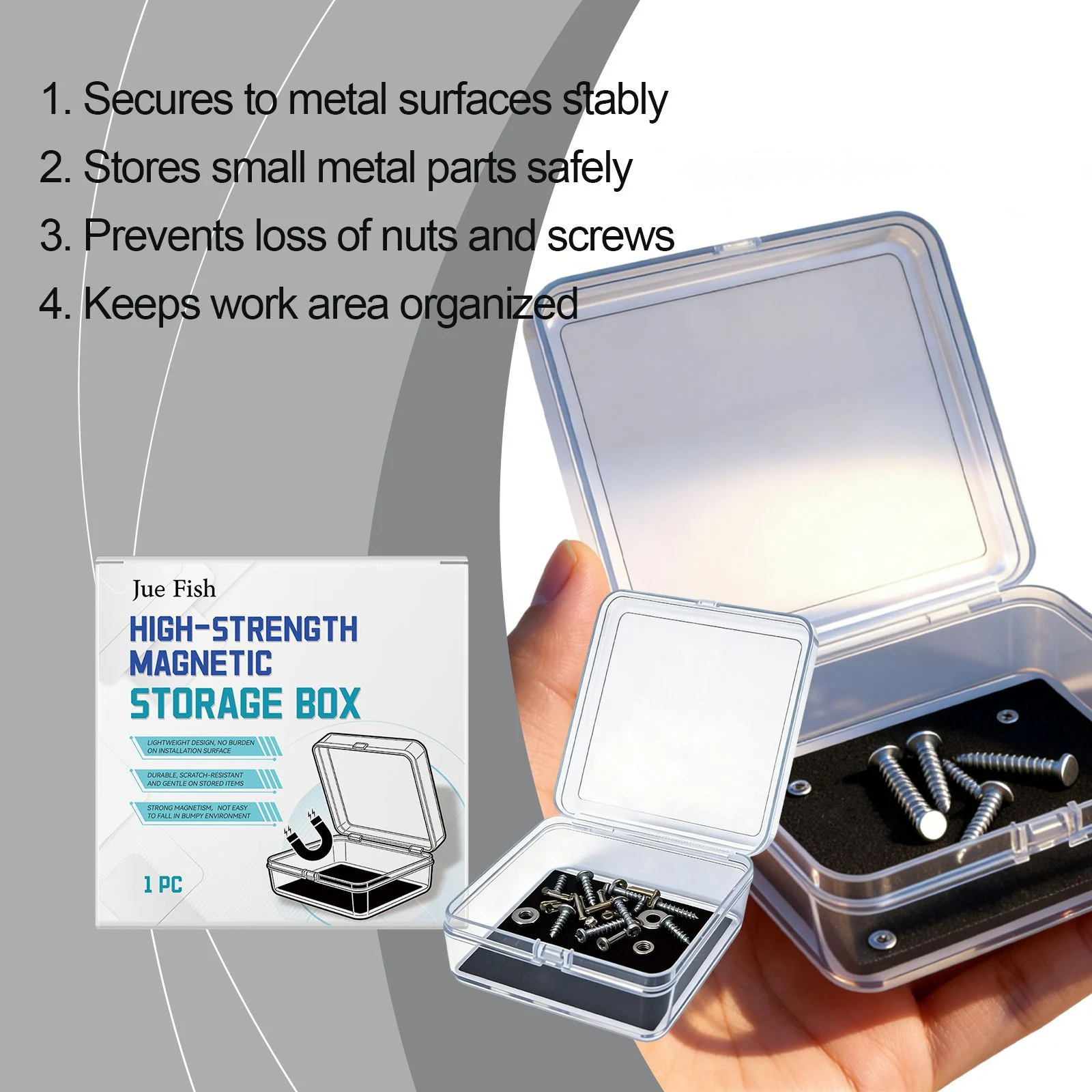 Magnetic Storage Box - High-Strength Small Parts Organizer 2 magnetic storage box spu1005329901166 desc 2