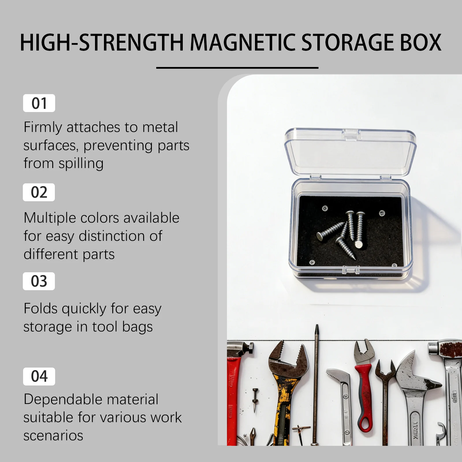 Magnetic Storage Box - High-Strength Small Parts Organizer 8 magnetic storage box spu1005329901166 desc 8