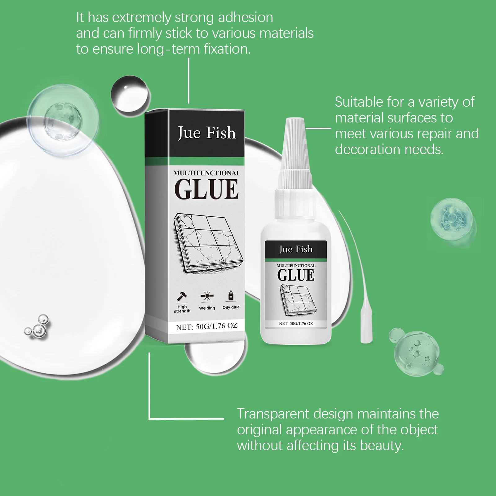 Multi-Purpose Glue - High-Strength Waterproof Oily Welding Adhesive 10 multi purpose adhesive glue spu811370450395 desc 10