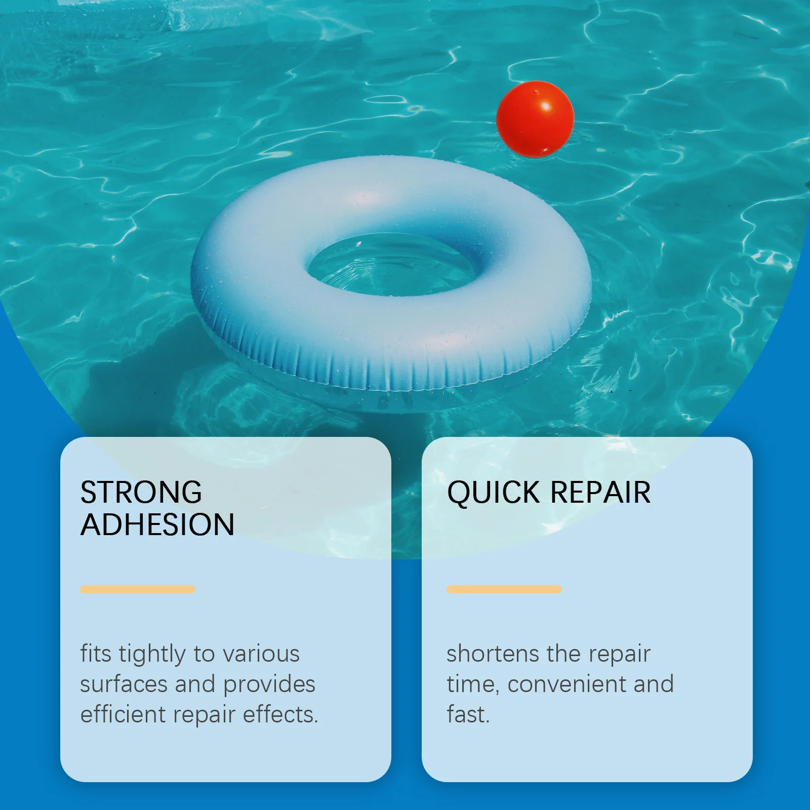 Nano Repair Patches for Inflatables and Swimming Pools - 10 Piece TPU Set 5 nano waterproof repair patches spu918136574885 desc 5