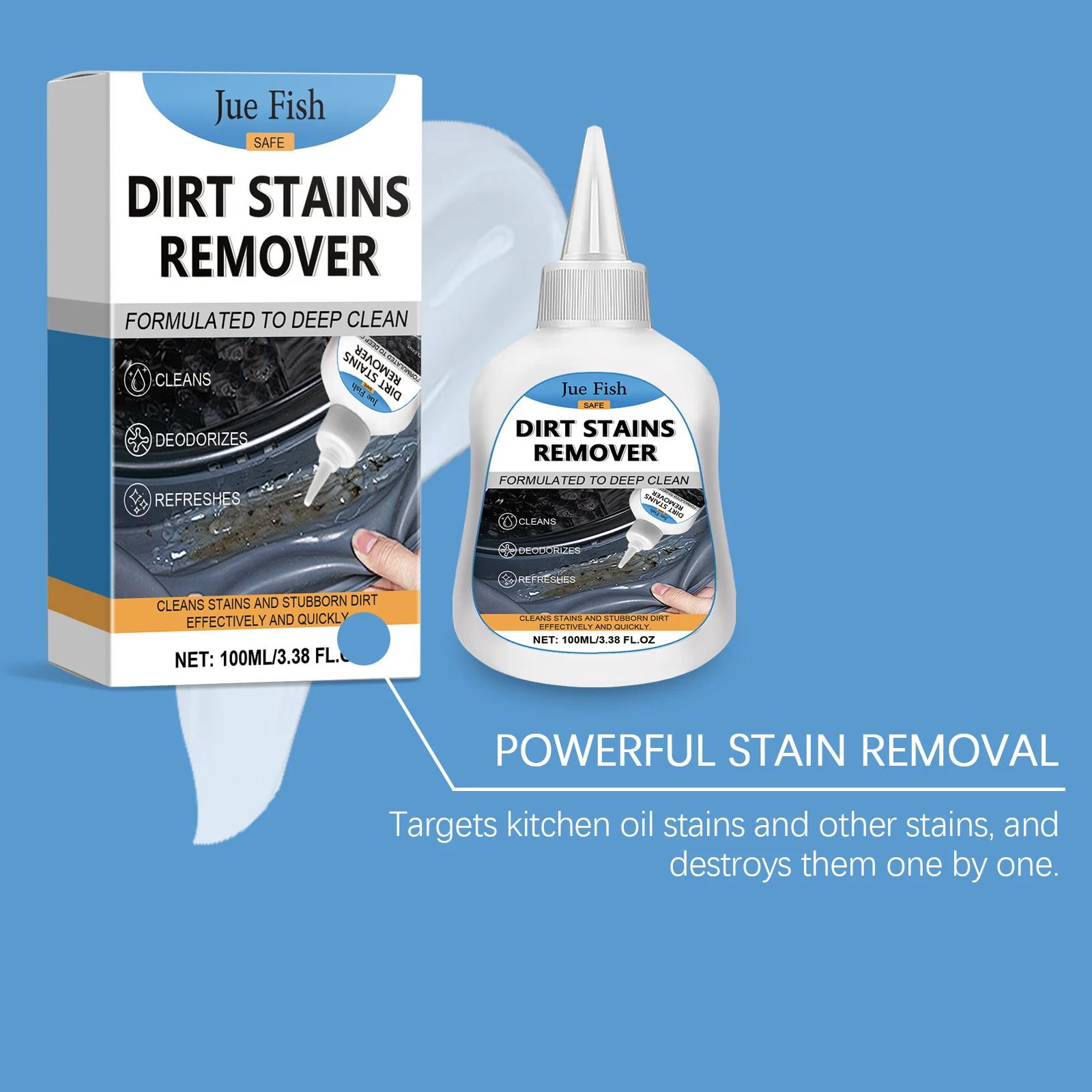 Multi-Surface Stain Remover Gel - Deep Cleaning & Deodorizing 10 stain remover cleaning gel spu823129514645 desc 10