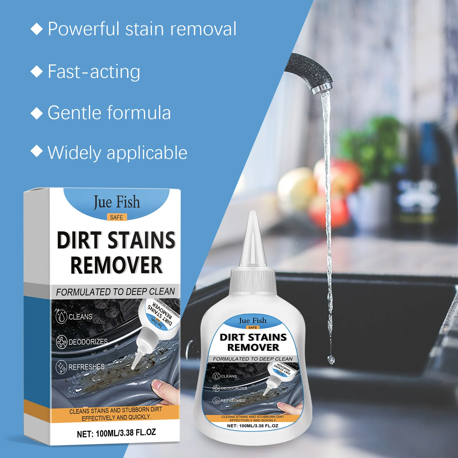 Multi-Surface Stain Remover Gel - Deep Cleaning & Deodorizing 12 stain remover cleaning gel spu823129514645 desc 12