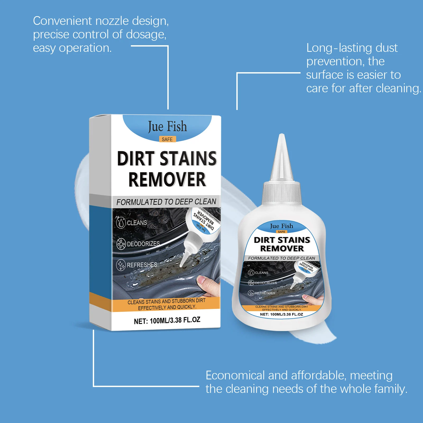Multi-Surface Stain Remover Gel - Deep Cleaning & Deodorizing 9 stain remover cleaning gel spu823129514645 desc 9