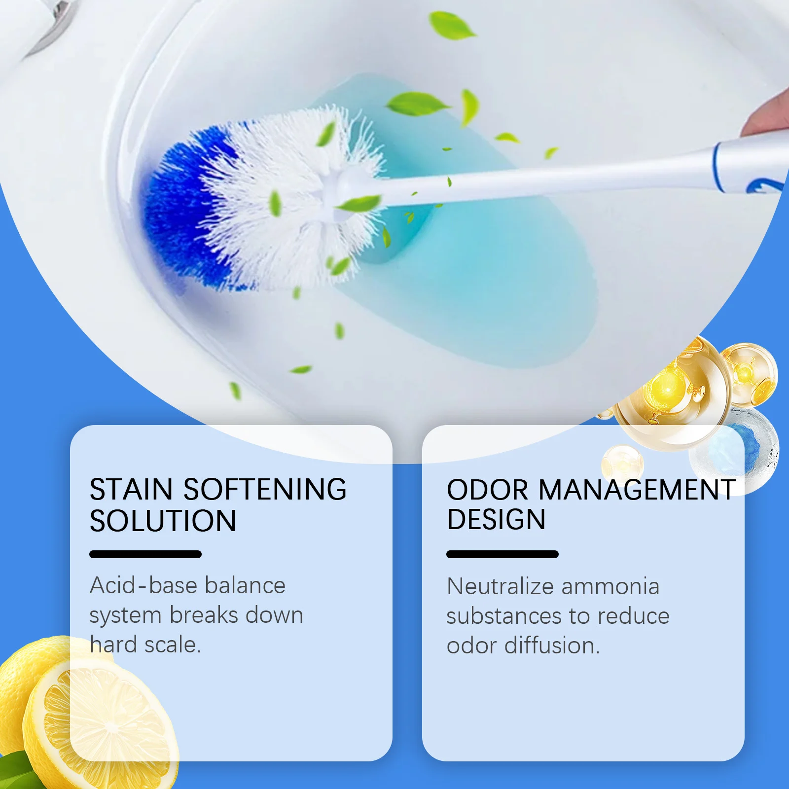 Toilet Bowl Cleaning Tablets - Effervescent Stain & Odor Remover (12pcs) 5 toilet bowl cleaning tablets spu934959829029 desc 5