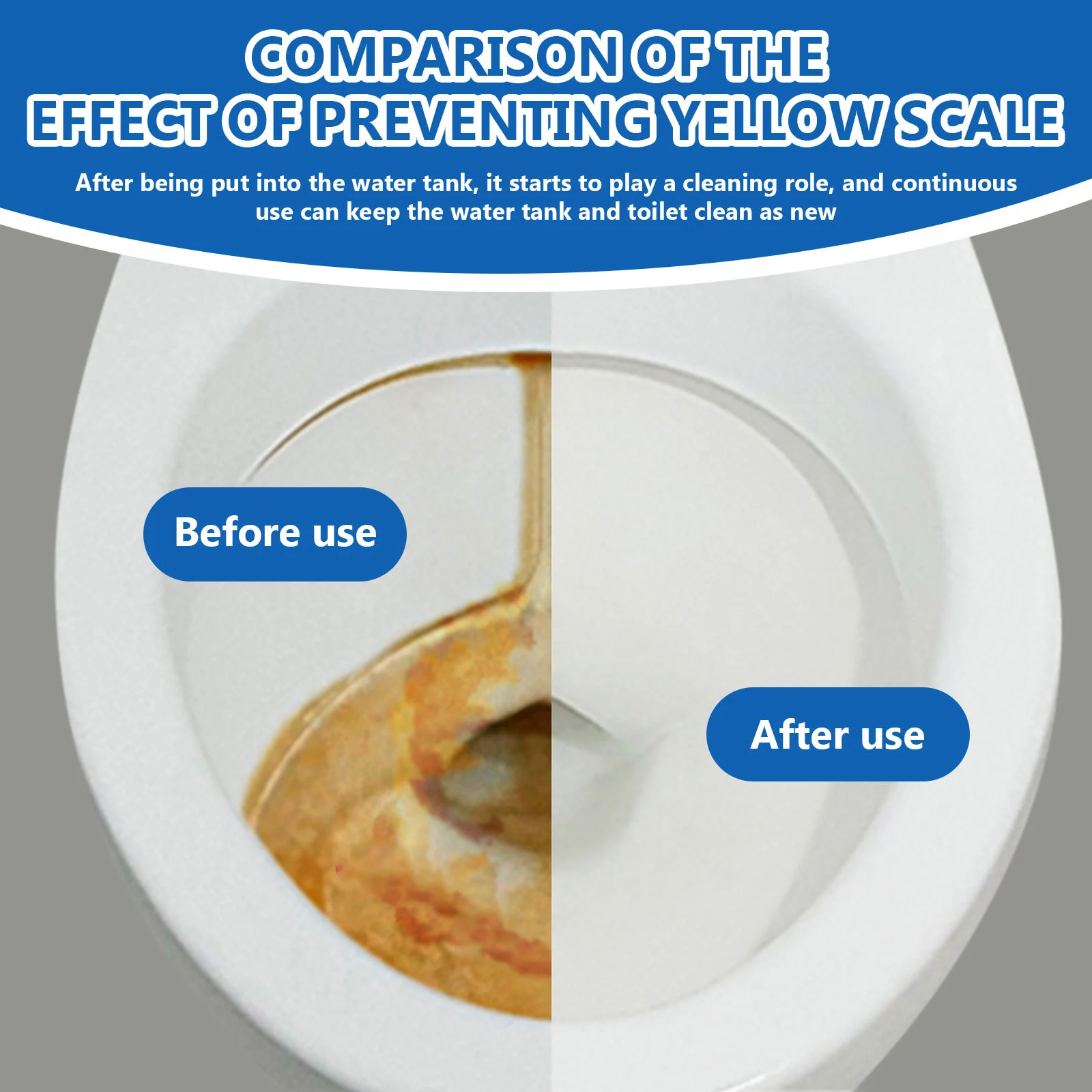 Toilet Cleaning Effervescent Tablets - Stain & Odor Remover 10 toilet cleaning effervescent tablets spu776581646992 desc 10