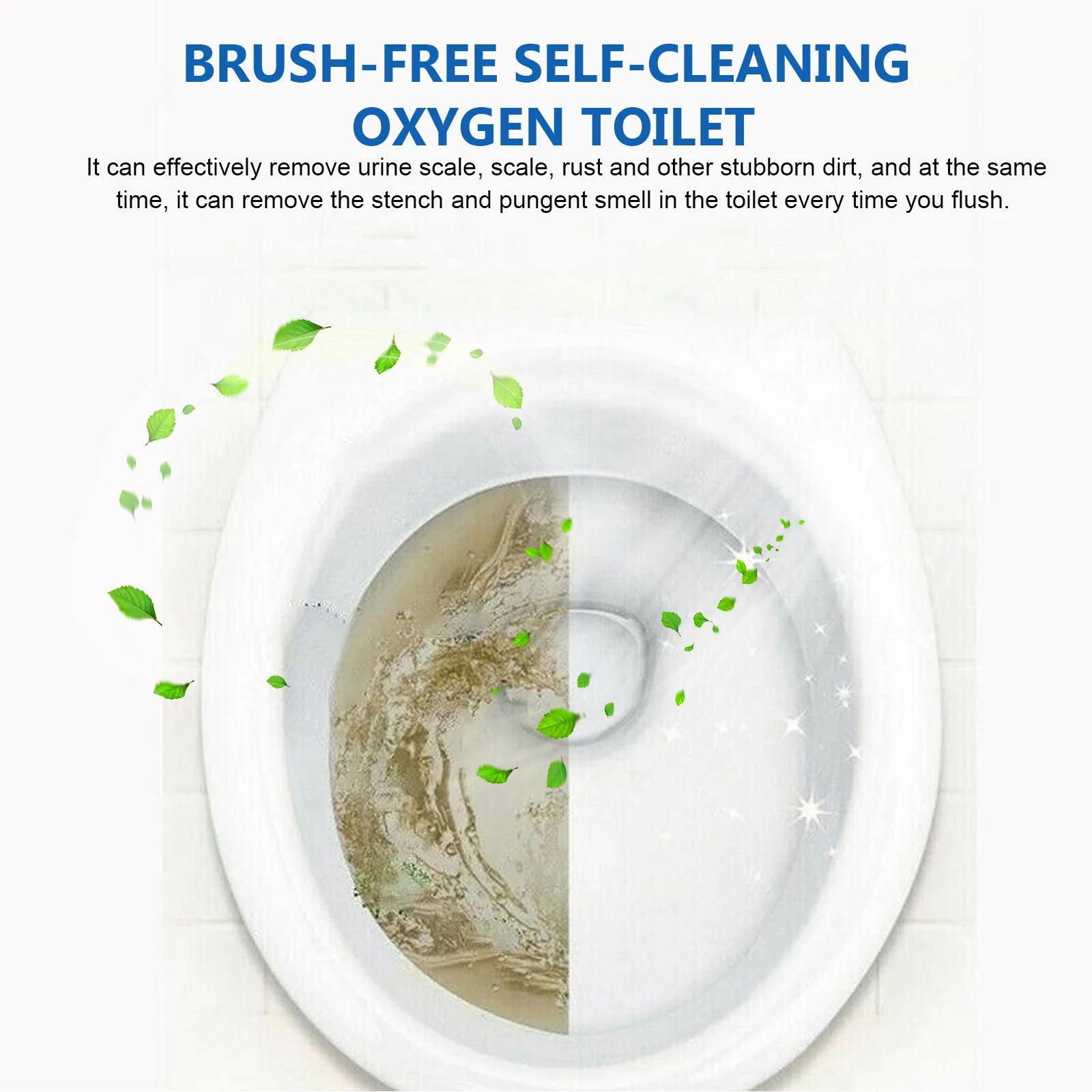 Toilet Cleaning Effervescent Tablets - Stain & Odor Remover 6 toilet cleaning effervescent tablets spu776581646992 desc 6