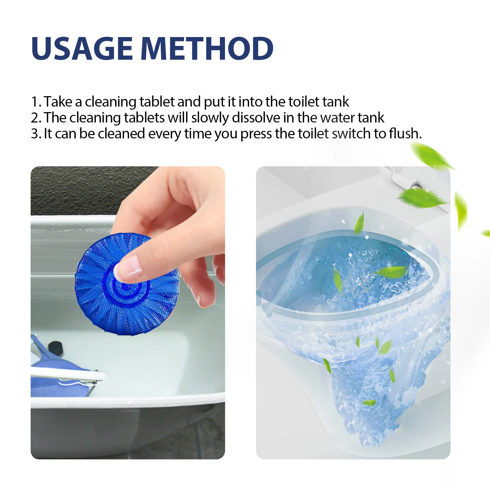 Toilet Cleaning Tablets - Stains-Free & Crystal Clear Formula, 12 Pieces 4 toilet cleaning tablets spu777104317938 desc 4